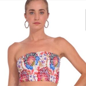 Misa Los Angeles Roksana Bandeau in Amalfi Botanical